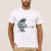 Ruimtemanitor Spuiten Sterren Sci-Fi Astronaut T-shirt (Voorkant)