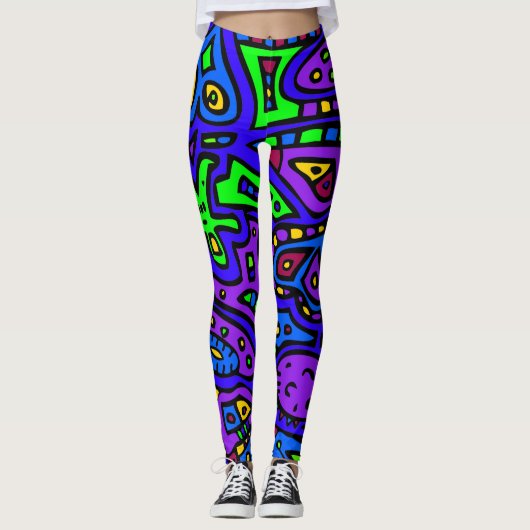 Ruimtemeetstation #2 leggings (Voorkant)