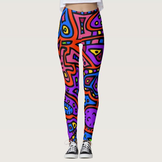 Ruimtemeetstation #3 leggings (Voorkant)