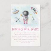 Ruimtemeisje Astronaut raket ster Boeken voor Baby Informatiekaartje (Voorkant)