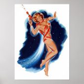 Ruimtemeisje Poster (Voorkant)