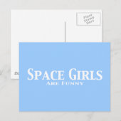 Ruimtemeisjes zijn grappige cadeautjes briefkaart (Voorkant / Achterkant)