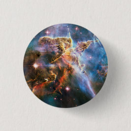 Ruimtemelkweg nevel. Universum sterren Hubble NASA Ronde Button 3,2 Cm
