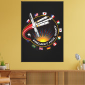 Ruimtemissie Patch Canvas Afdruk (Insitu (Woonkamer))