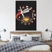 Ruimtemissie Patch Canvas Afdruk (Insitu (Slaapkamer))