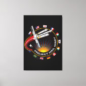 Ruimtemissie Patch Canvas Afdruk (Voorkant)