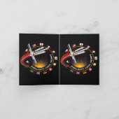 Ruimtemissie Patch Feestdagen Kaart (Binnen)