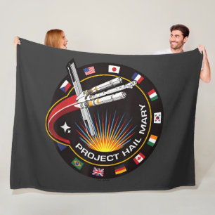 Ruimtemissie Patch Fleece Deken