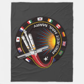 Ruimtemissie Patch Fleece Deken (Voorkant)