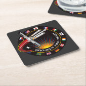 Ruimtemissie Patch Kartonnen Onderzetters (Schuin)