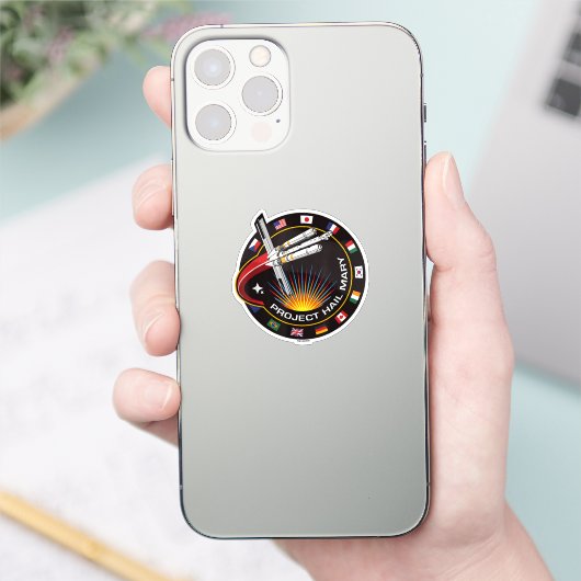 Ruimtemissie Patch Sticker (Telefoon)
