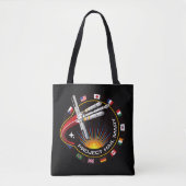 Ruimtemissie Patch Tote Bag (Voorkant)