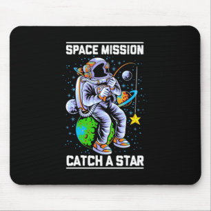 Ruimtemissie voor astronaut vangt een ster muismat
