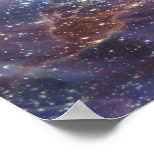 Ruimtemoorgat Nebula Optische illusie Poster (Hoek)