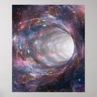 Ruimtemoorgat Nebula Optische illusie Poster