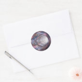 Ruimtemoorgat Nebula Optische illusie Ronde Sticker (Envelop)
