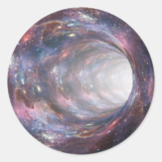 Ruimtemoorgat Nebula Optische illusie Ronde Sticker
