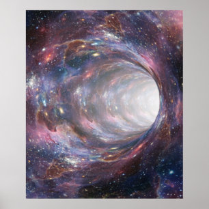 Ruimtemoorgat Verneveloptische illusie Poster
