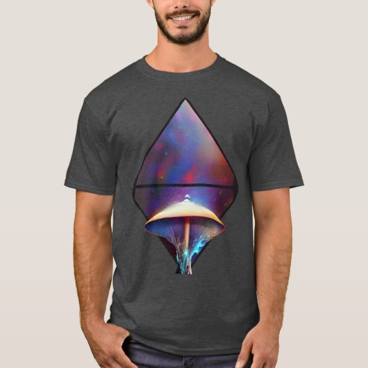 Ruimtemushroom T-shirt (Voorkant)
