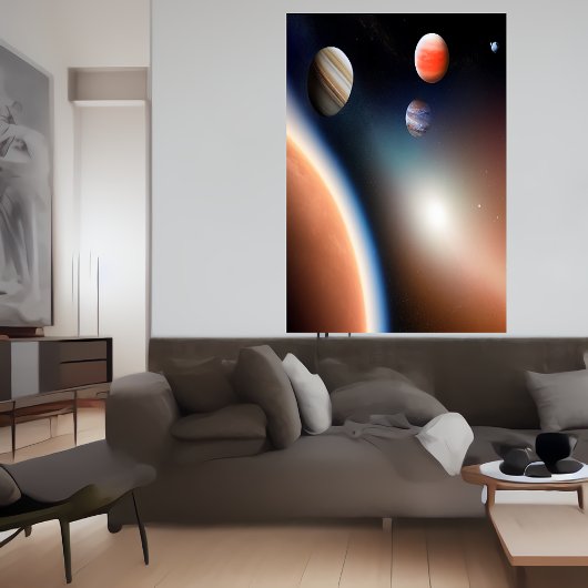 Ruimten en planeten | AI Art Poster