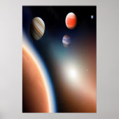 Ruimten en planeten | AI Art Poster (Voorkant)