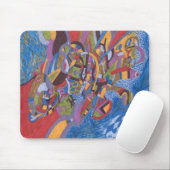 Ruimteoctopus, abstract muismat (Met muis)