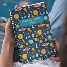 Ruimteonderzoek en planeten terug naar school notitieboek