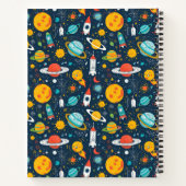 Ruimteonderzoek en planeten terug naar school notitieboek (Achterkant)