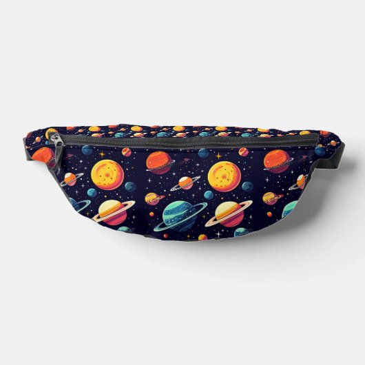 Ruimteontwerp Print Cut Sew Fanny Pack Heuptasje (Liggend)
