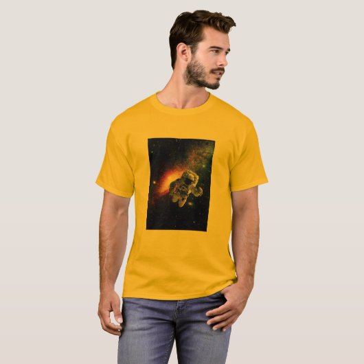 ruimteontwerp van astronaut shirt geek t-shirt (Voorkant volledig)