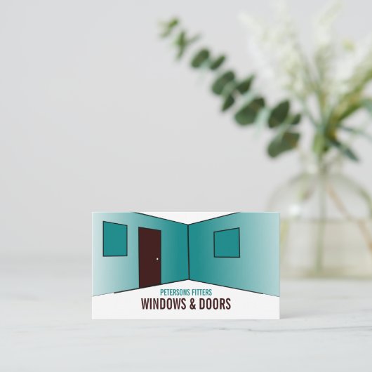 Ruimteontwerp, venster- en deuropening Fitter Comp Visitekaartje (Staand voorkant)