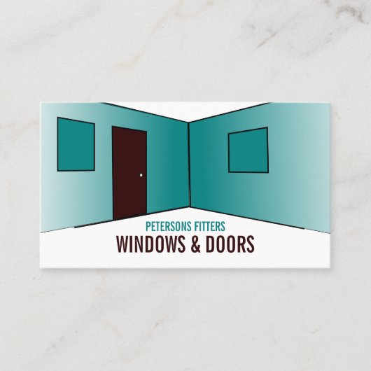 Ruimteontwerp, venster- en deuropening Fitter Comp Visitekaartje (Voorkant)