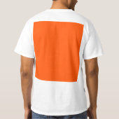 Ruimteoranje T-shirt (Achterkant)