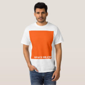 Ruimteoranje T-shirt (Voorkant volledig)