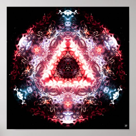 Ruimteorganisch portaal v1 - patroonpareidolia poster (Voorkant)