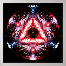 Ruimteorganisch portaal v2 - patroonpareidolia poster