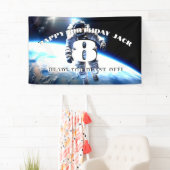 Ruimtepak astronaut verjaardag blast off custom spandoek (Insitu)