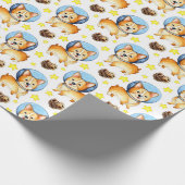Ruimtepapier Cute Corgi Wrapping Paper Cadeaupapier (Hoek)