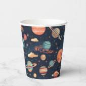  ruimtepapierbekertjes - voeg jouw tekst toe! papieren bekers (Achterkant)