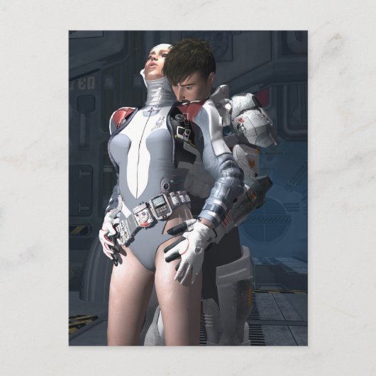 ruimteparen briefkaart (Voorkant)