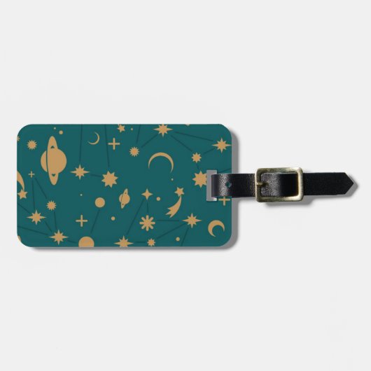 Ruimtepatroon Bagagelabel (Voorkant horizontaal)