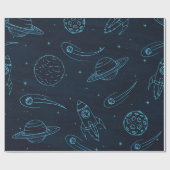 Ruimtepatroon Cadeaupapier (Vlak)