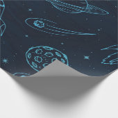 Ruimtepatroon Cadeaupapier (Hoek)