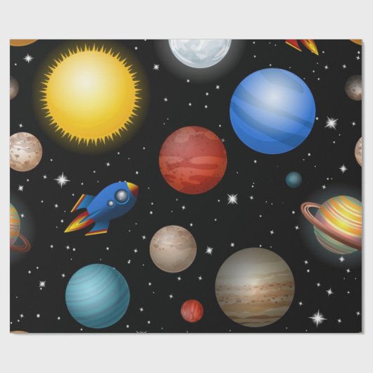 Ruimtepatroon Cadeaupapier (Vlak)