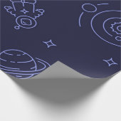 Ruimtepatroon Cadeaupapier (Hoek)