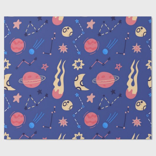 Ruimtepatroon Cadeaupapier (Vlak)