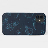 Ruimtepatroon Case-Mate iPhone Case (Achterkant (horizontaal))
