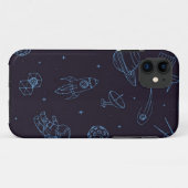 Ruimtepatroon Case-Mate iPhone Case (Achterkant (horizontaal))