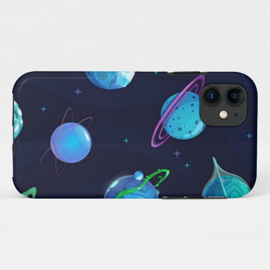 Ruimtepatroon Case-Mate iPhone Case (Achterkant (horizontaal))