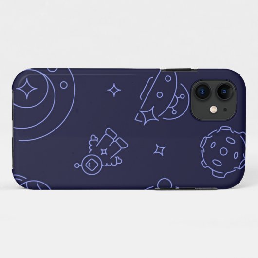 Ruimtepatroon Case-Mate iPhone Case (Achterkant (horizontaal))